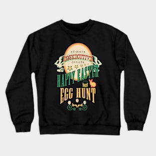 Happy Easter Egg Hunt Vintage EGGXECUTIVE Origin Crewneck Sweatshirt